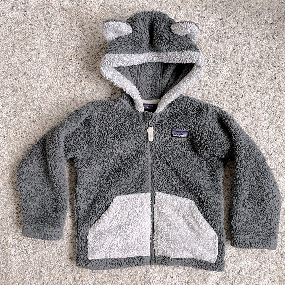 2T Patagonia fuzzy zip sweatshirt